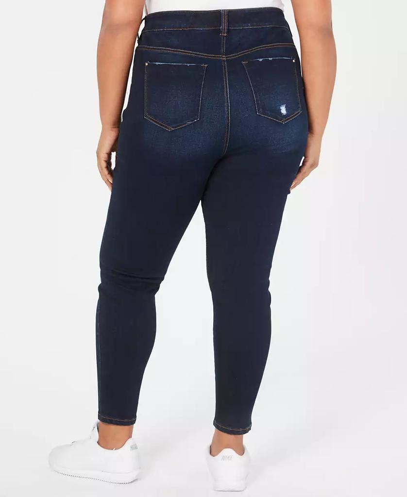 Celebrity Pink Trendy Plus Size High Rise Ripped Skinny Jean