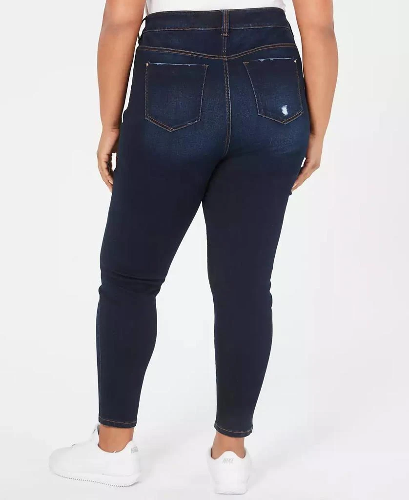 Celebrity Pink Trendy Plus Size High Rise Ripped Skinny Jean 2