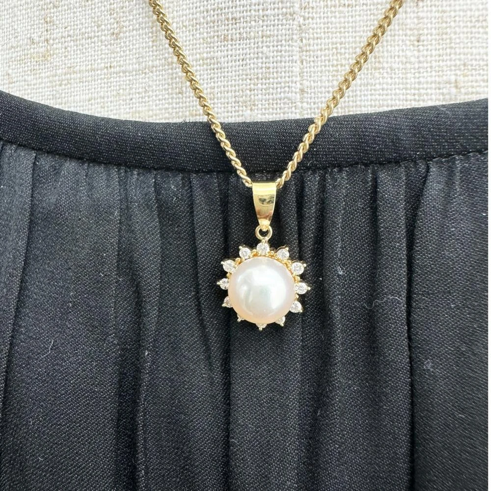Tasaki TASAKI Akoya Pearl Diamond Au750 Pendant 6