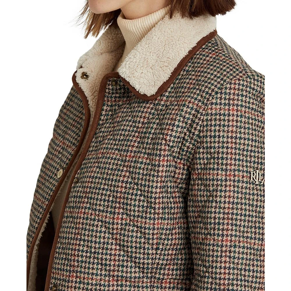 Lauren Ralph Lauren Women's Faux-Sherpa Collar Quilted Coat, Created for Macy's 5