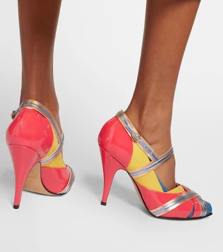 MAISON MARGIELA Tabi embellished leather pumps 7