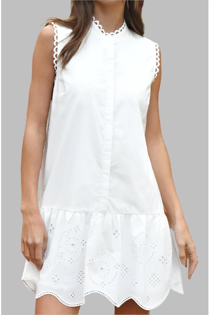 Adelyn Rae Adelyn Rae - Kimmie Eyelet Mini Dress