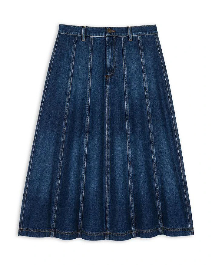 ba&sh Bertille Denim Midi Skirt 7