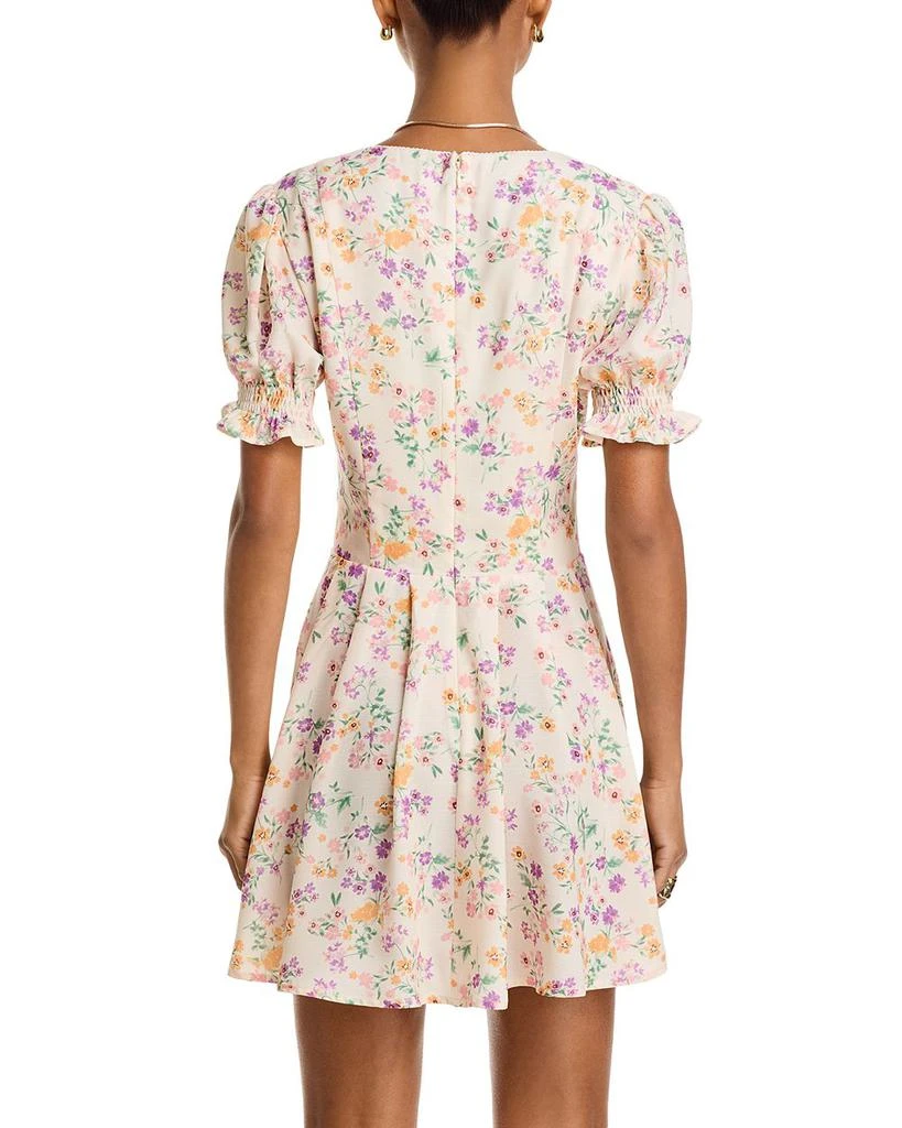 AQUA Floral Mini Dress - Exclusive 4