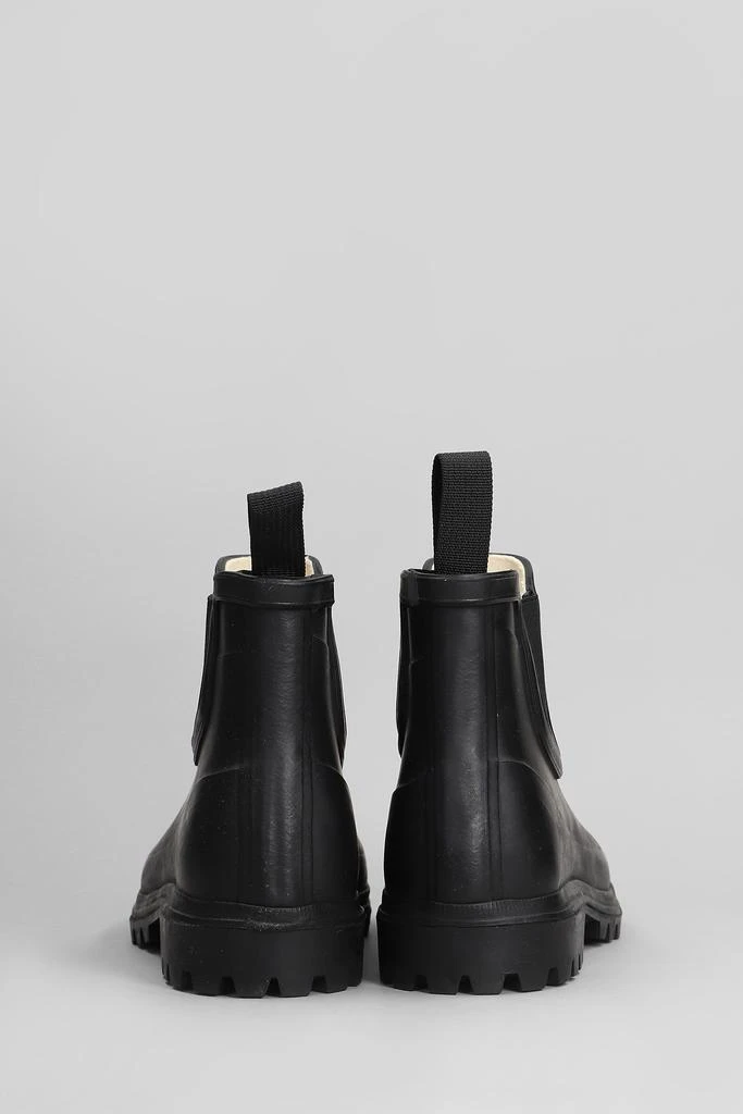 Superga 798 Rubber Boots Mid Low Heels Ankle Boots In Black Rubber/plasic 4