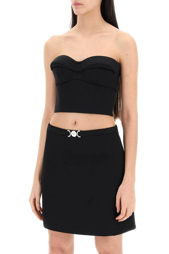 Versace padded cup bustier top with 4