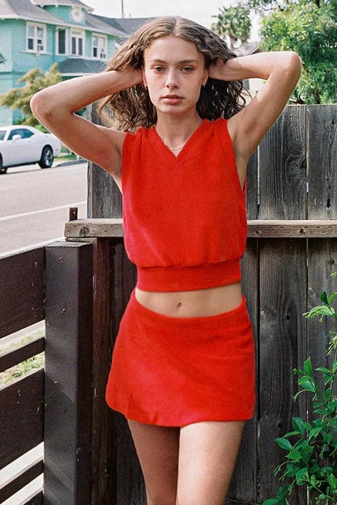 Los Angeles Apparel RLT384 - Loop Terry Mini Skort 28