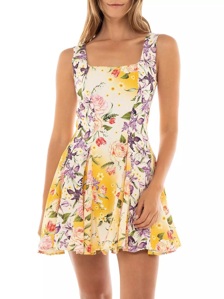 Agua Bendita Kristen Dreamin Floral Minidress 3