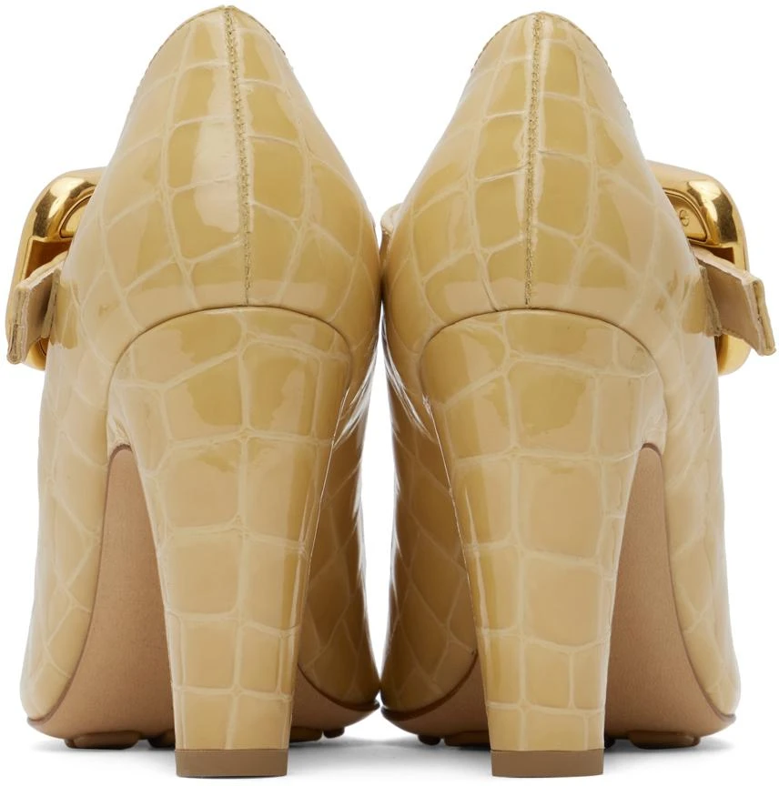 Bottega Veneta Beige Mostra Mary-Jane Pumps 2