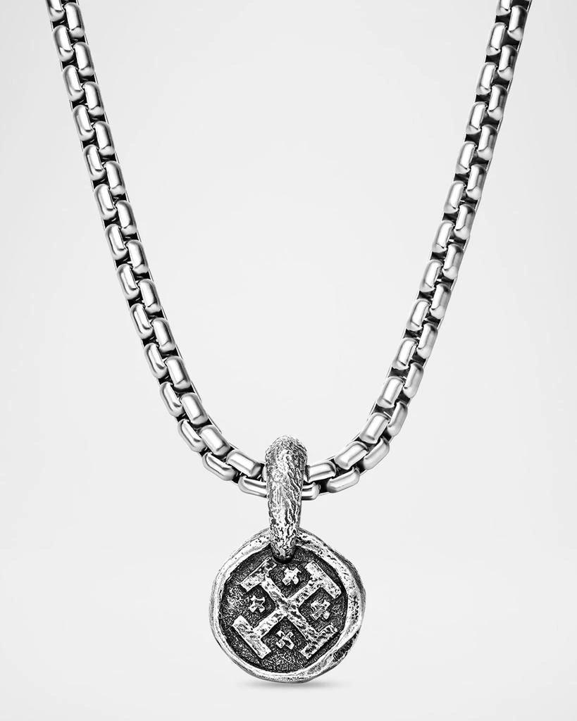 David Yurman Men's Shipwreck Coin Pendant in Silver, 16.8mm 1