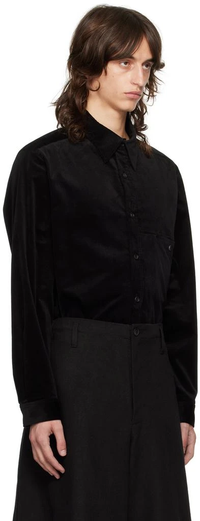 YOHJI YAMAMOTO Black M-Velveteen Shirt 2