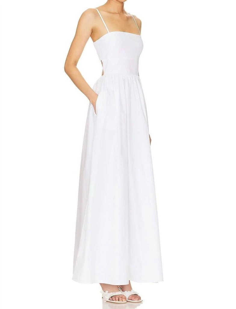 Susana Monaco Poplin Open Back Dress In Sugar 2