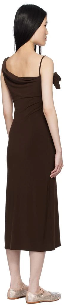 Sandy Liang Brown Otter Maxi Dress 3