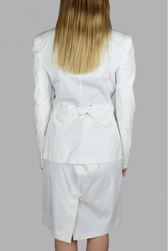 Prada Women's luxury suit prada white suit with jacket and slit skirt 3