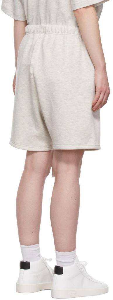 Essentials Off-White Fleece Sweat Shorts 3
