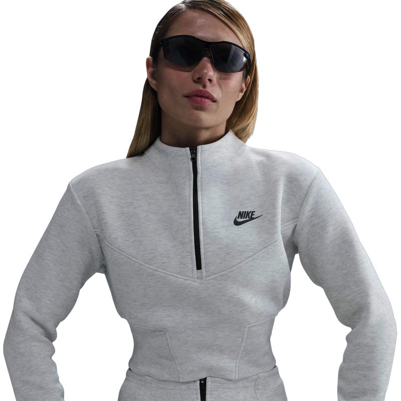 grey nike quarter zip womens