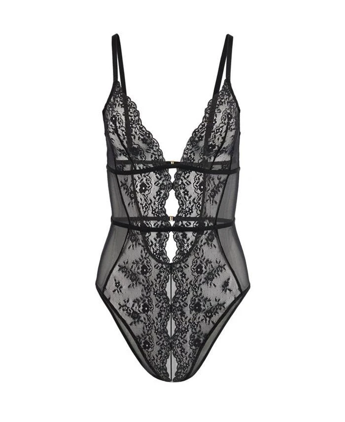 Adore Me Women's Rosie Plus-Size Crotchless Bodysuit Lingerie 4