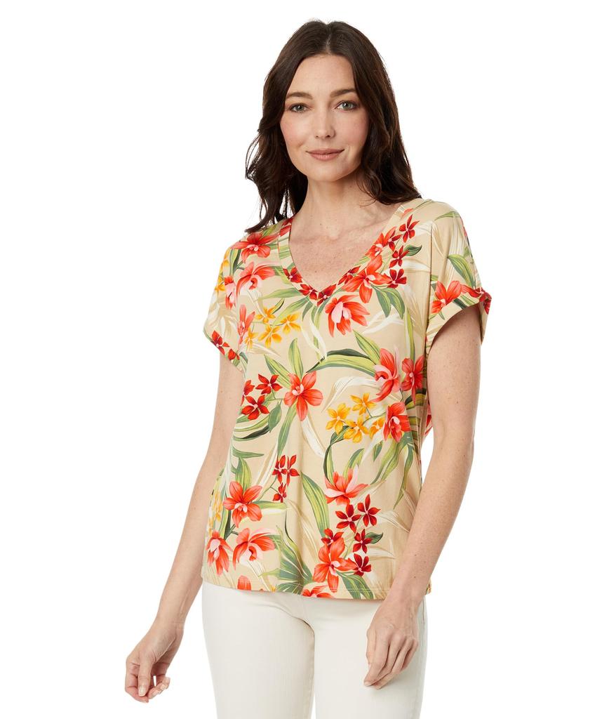 Tommy Bahama Kauai Calli Cove Short Sleeve V-Neck Tee