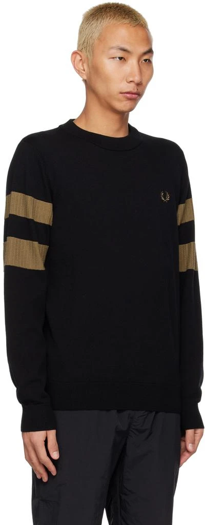 Fred Perry Black Crewneck Sweater 2