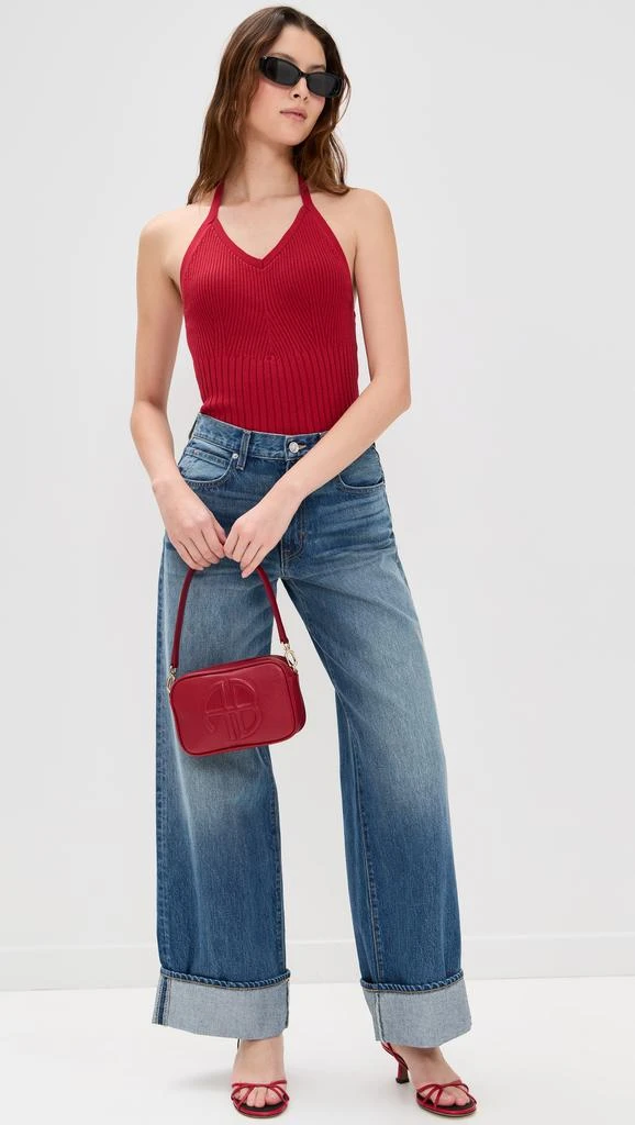 Reformation Delia Ribbed Halter Top 4