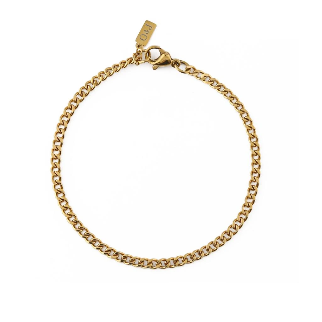 Orelia & Joe Fine Curb Chain Bracelet 1