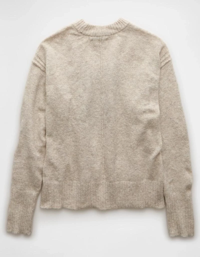 AE AE Whoa So Soft Leopard Heart Crew Neck Sweater 4