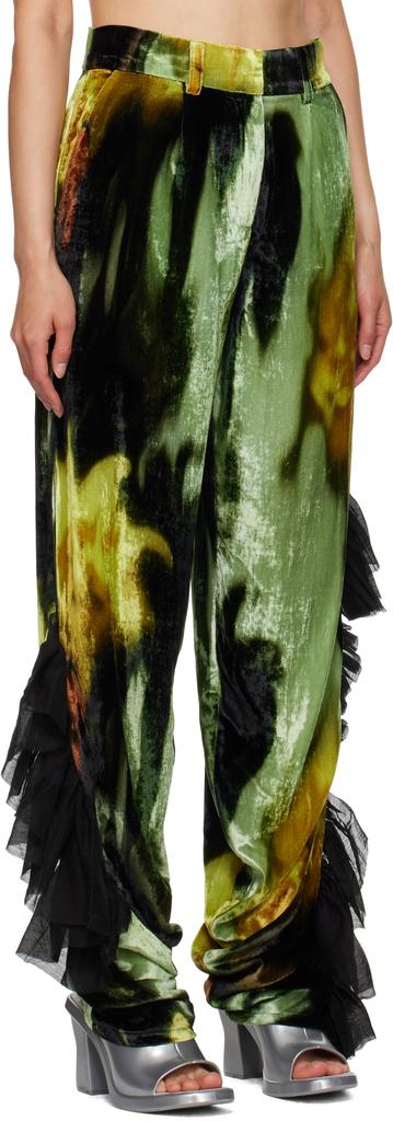 Collina Strada Multicolor Dante Ruffle Trousers