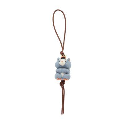 【LOEWE】 x Suna Fujita - felt and calf leather bag jewel Loewe x Suna Fujita - Hamster felt and calf leather bag