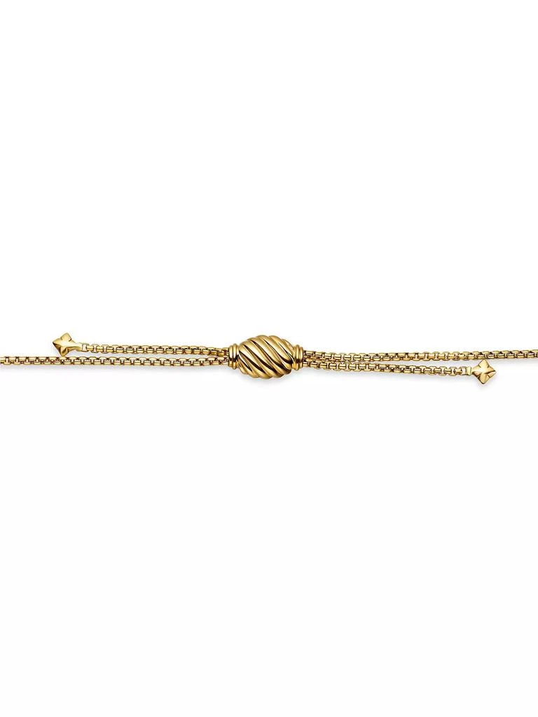 David Yurman Box Chain Slider Necklace in 18K Yellow Gold, 1.7mm 5