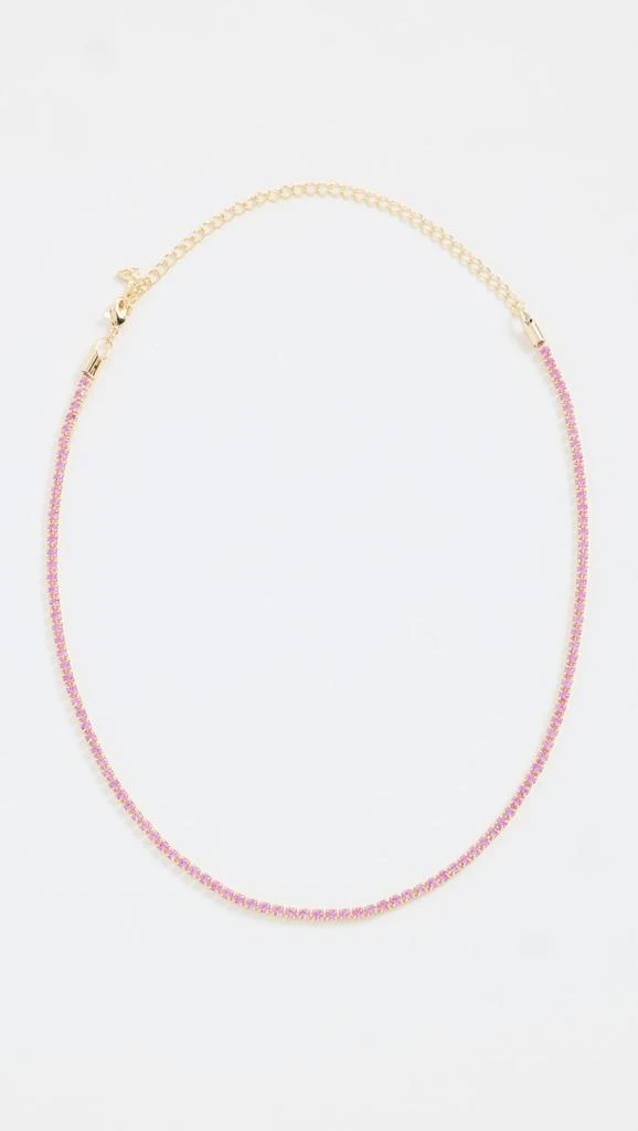 By Adina Eden Colored CZ All Around Tennis Choker 1