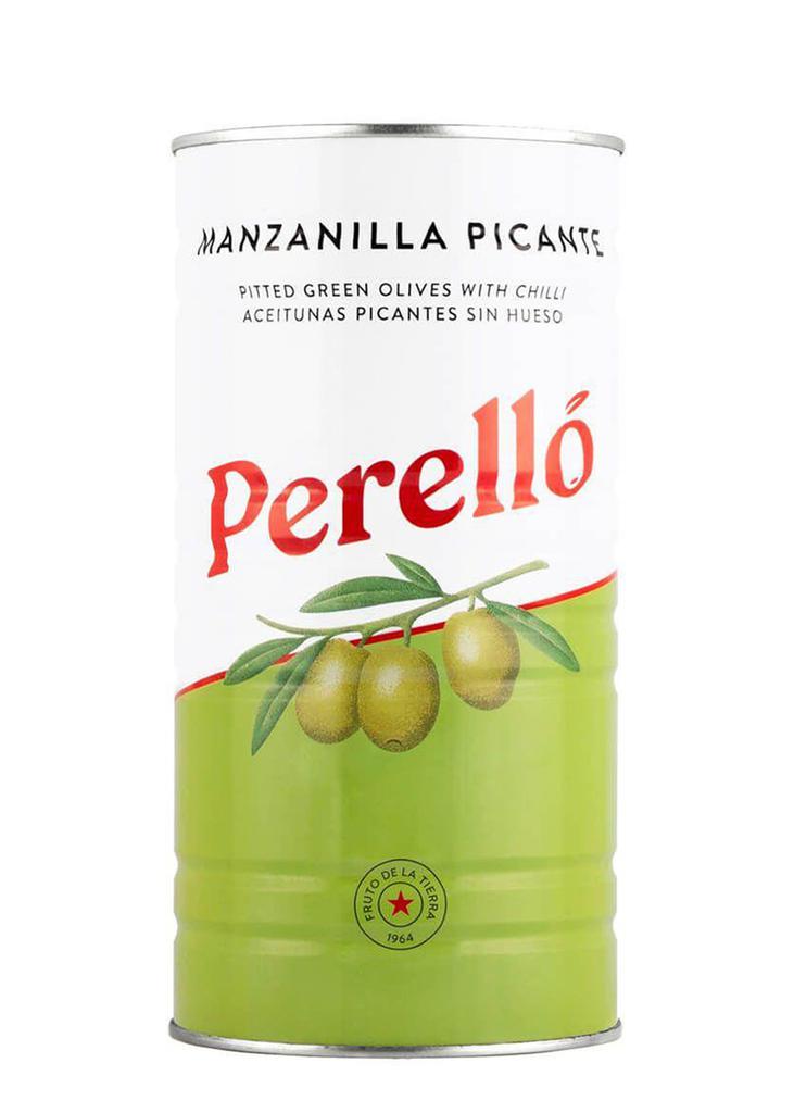 PERELLO Manzanilla Pitted Olives with Chilli 150g