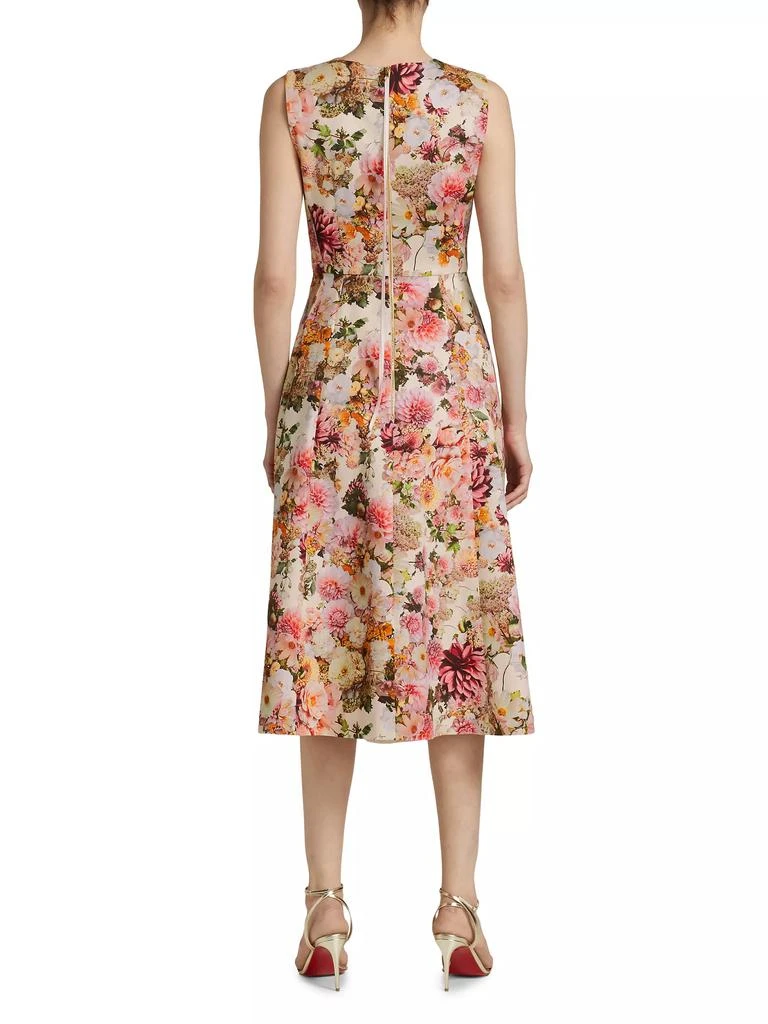 Adam Lippes Eloise Floral Cotton-Blend Midi-Dress 5