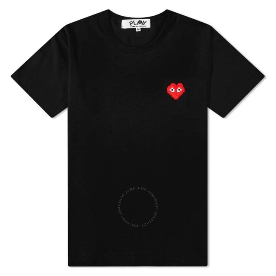 Cdg Play Invader Heart Pixel T-Shirt 1