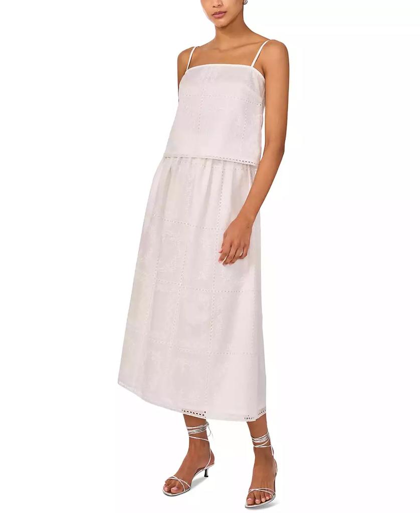 1. State Women's Embroidered Midi Skirt