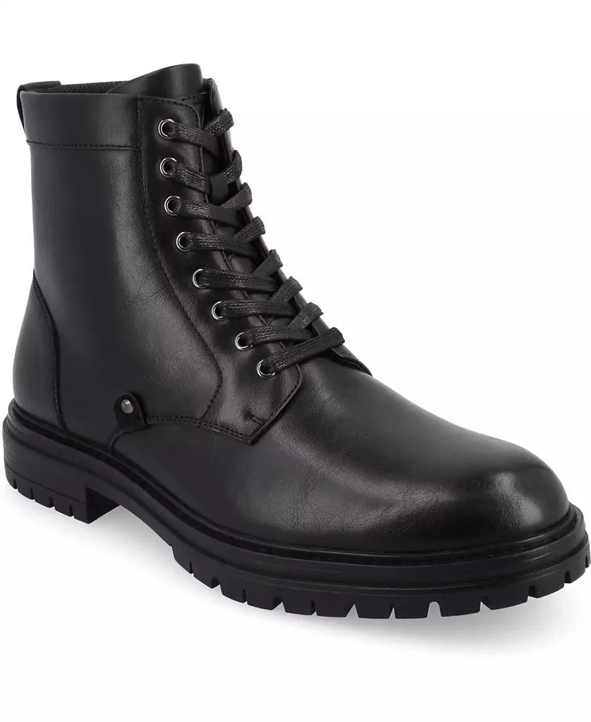 Vance Co. Men's Denver Tru Comfort Foam Plain Toe Lace-Up Ankle Boots 1