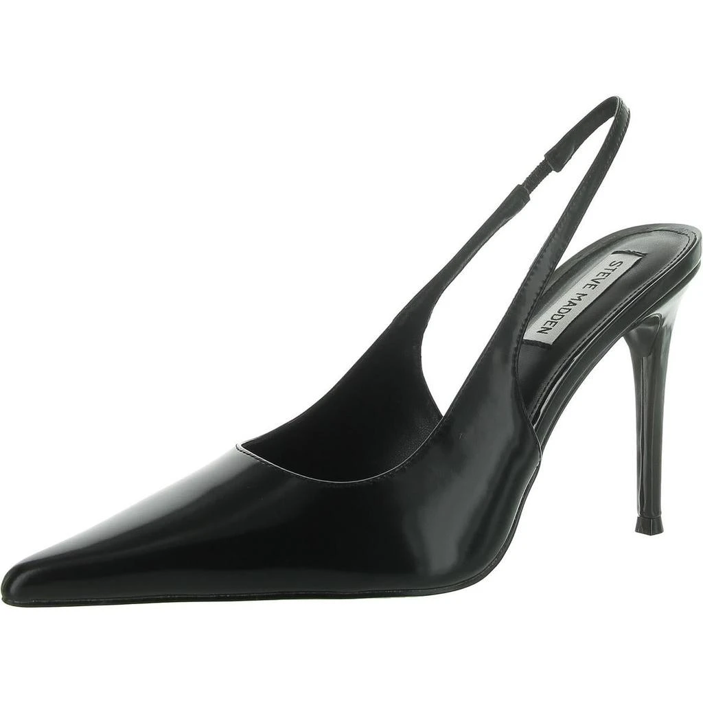 Steve Madden Reyes Womens Patent Leather Pointed Toe Slingback Heels 1