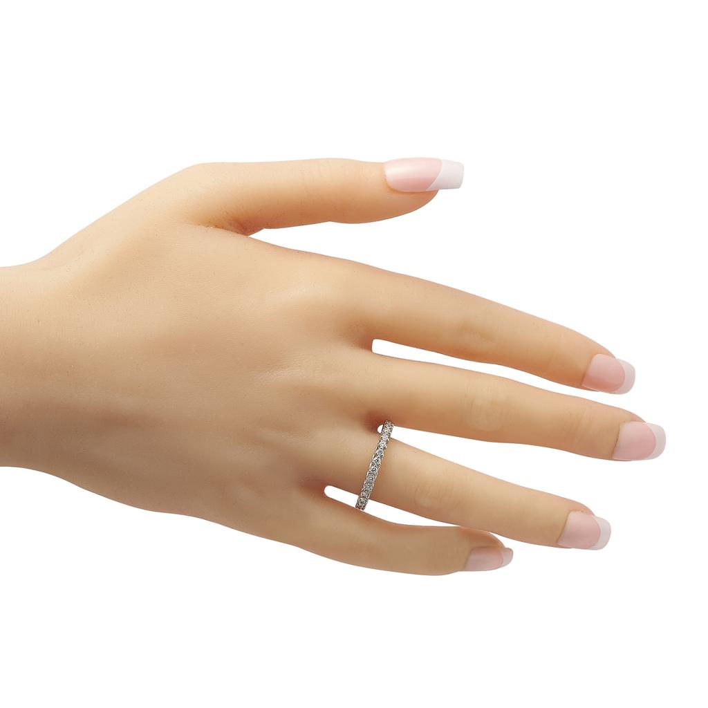 Non Branded 14K White Gold 0.80 ct Diamond Eternity Band Ring