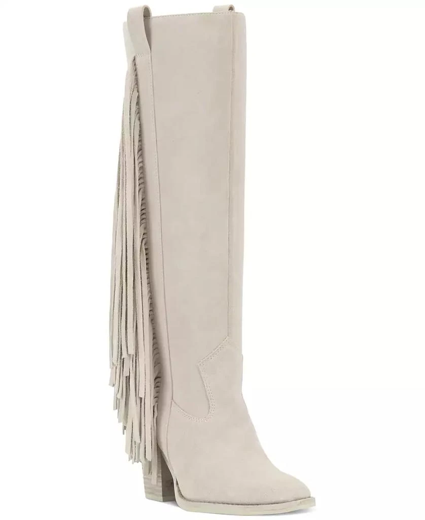 Vince Camuto Women's Pelia Wide-Calf Fringe Knee-High Cowboy Boots 1