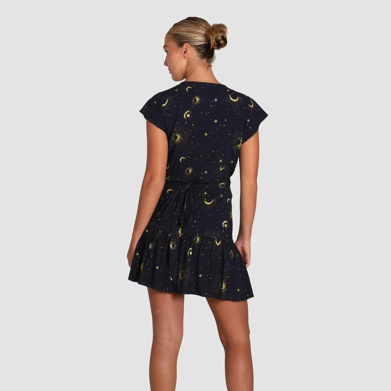 Belle & Bloom Love Shack Mini Wrap Dress Navy 2