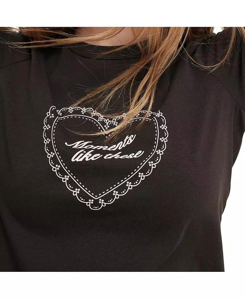 Cotton On Women's Fitted Graphic Longline Tee 3