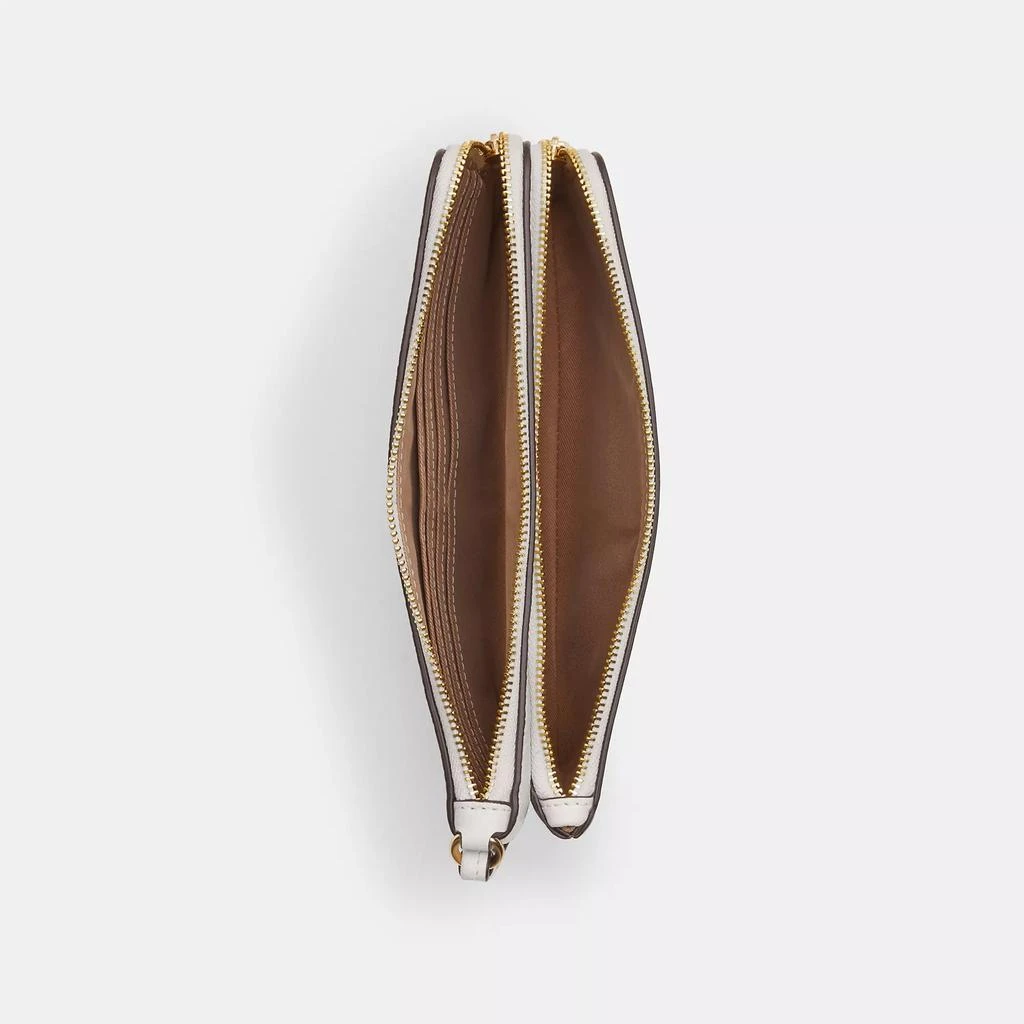 Coach Double Zip Wallet In Signature Canvas 2