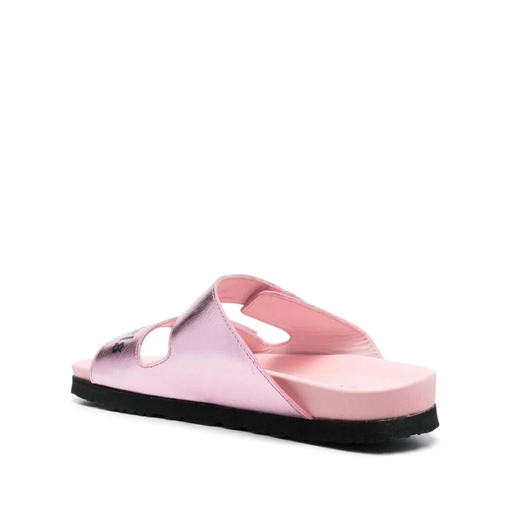 Palm Angels Palm Angels Leather Logo Sandals 3