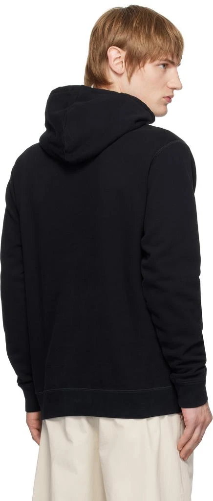 Sunspel Black Loopback Hoodie 3