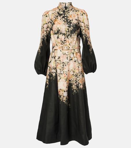 Zimmermann Floral linen midi dress - Dresses & Skirts