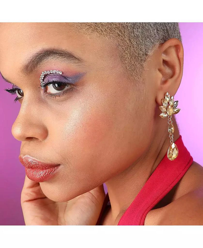 SOHI Women
s Gold Dazzling Drop Earrings 3