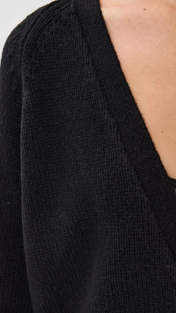 Tibi Fringed Half Cardigan Soft Sweater 6