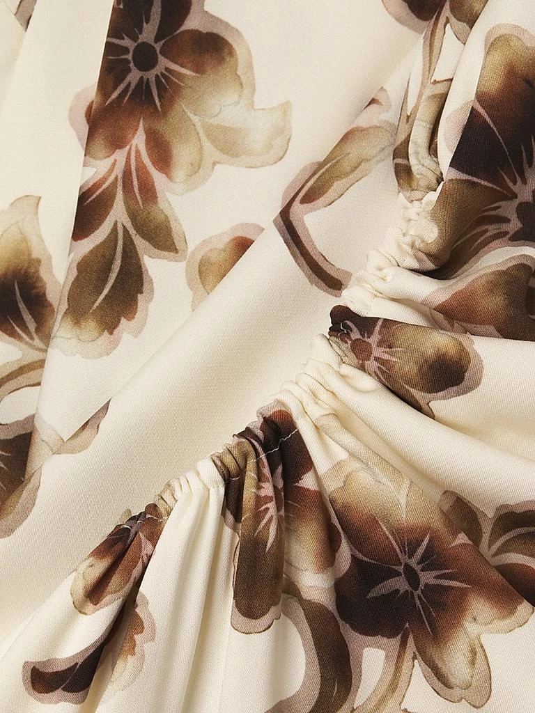 Bec & Bridge Pauline Blurred Floral One-Shoulder Midi-Dress 6