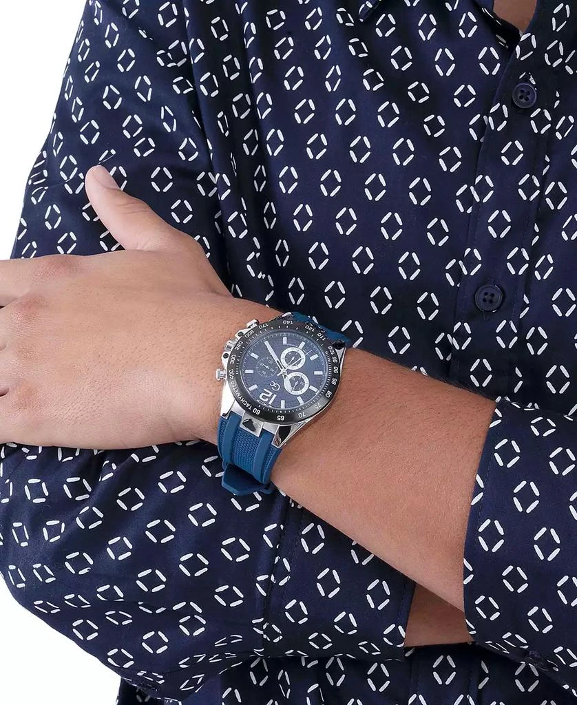 GUESS Gc Audacious Men's Swiss Silver-Tone Stainless Steel Strap Watch 44mm 7