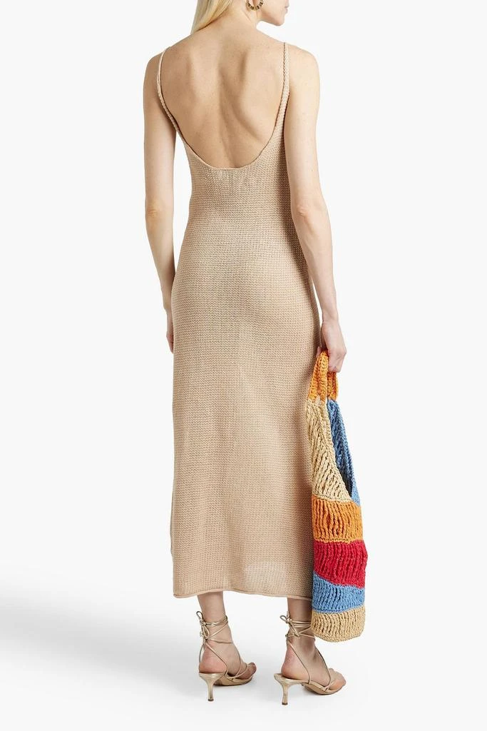 ONIA Linen midi slip dress 3