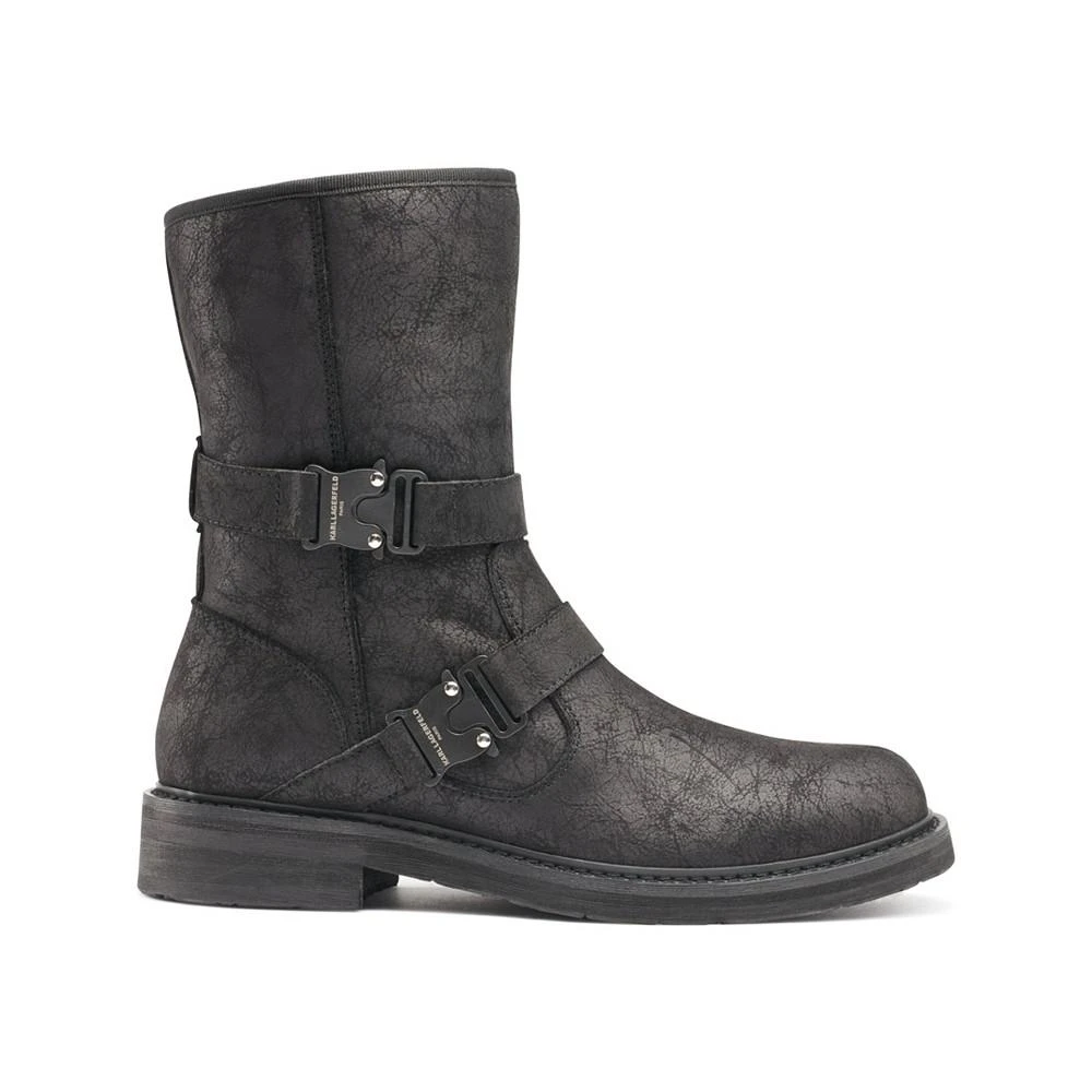 KARL LAGERFELD PARIS Karl Lagerfeld Men's Double Buckle Tire Tread Sole Boot 2